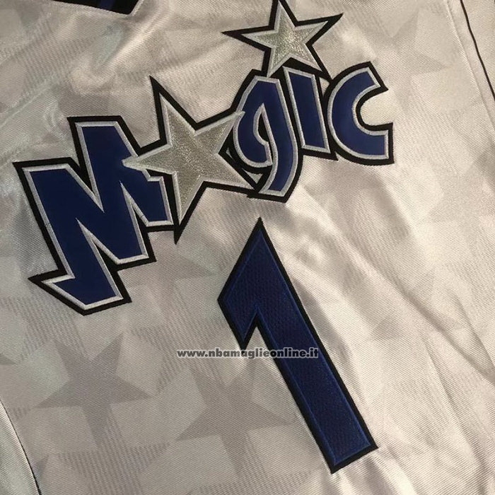 Maglia Orlando Magic Tracy McGrady #1 Mitchell & Ness 2000-01 Bianco